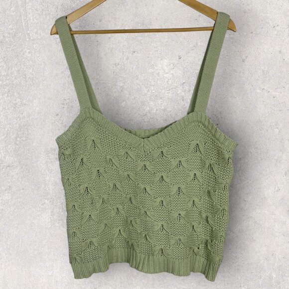 ASTR The Label Sweater Tank Pale Green Women's Size XL Knit Style AT16542 Top - Picture 10 of 11